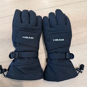 Head Black Insulated Ski Gloves